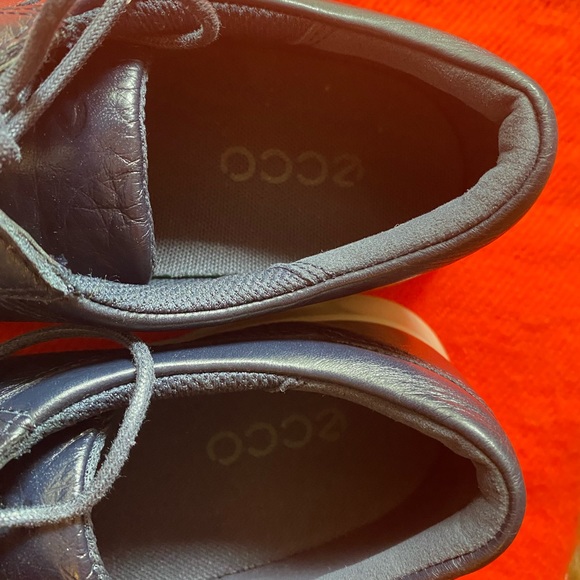 Ecco comfortable lace up supper soft nappa leather feminine look shoes - Picture 5 of 5